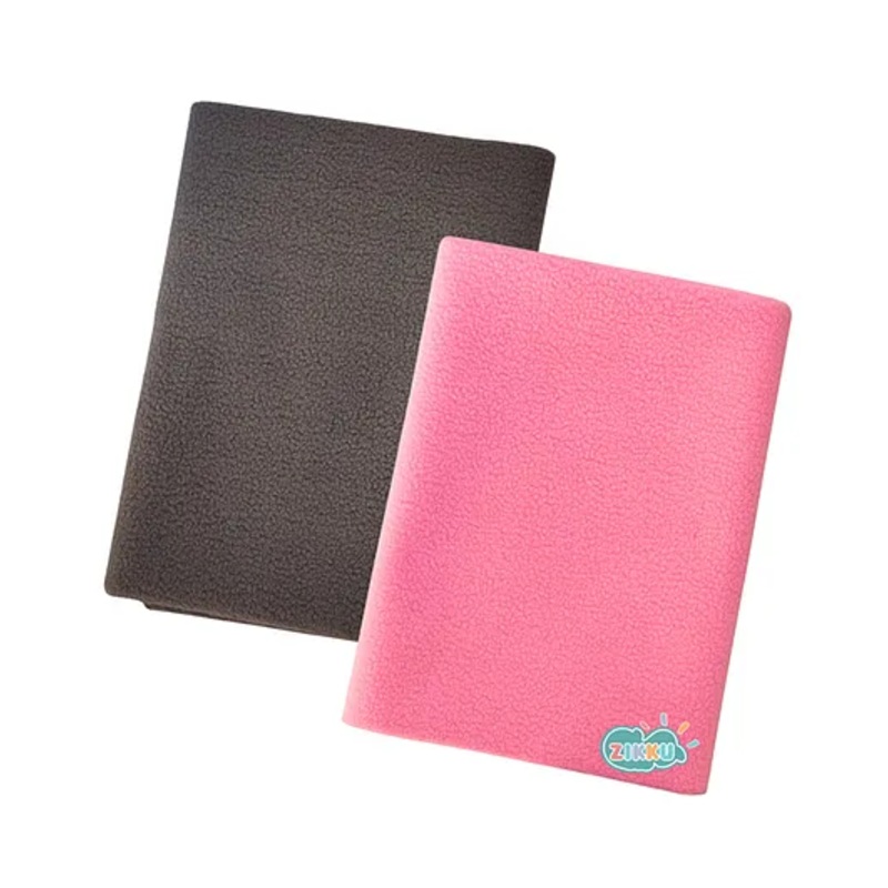 Zikku Dry Sheet for Bed Protector Waterproof Mat Quick Absorbency Combo Medium L 100 x B 70 cm – Grey & Pink