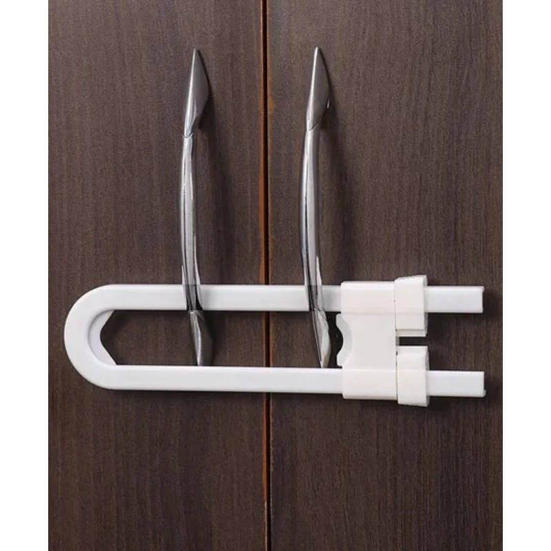 Zoe U Shaped Safety Door Locks Pack of 4 – White