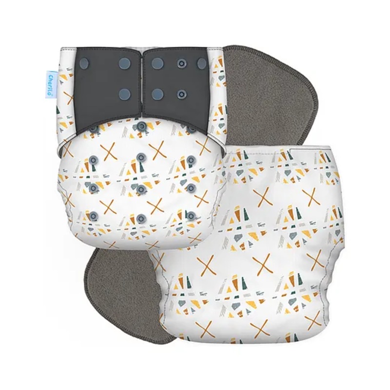 Cherilo Leakproof Washable Baby Diaper – ( 1 Abstract Pattern Diaper with 1 Insert)