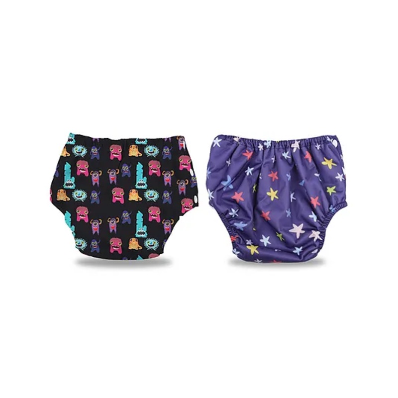 Chinmay Kids Baby Swim Diaper Waterproof Reusable Leakproof Adjustable Infant Pool Pant Boys And Girls Swim Diaper- Blue Black