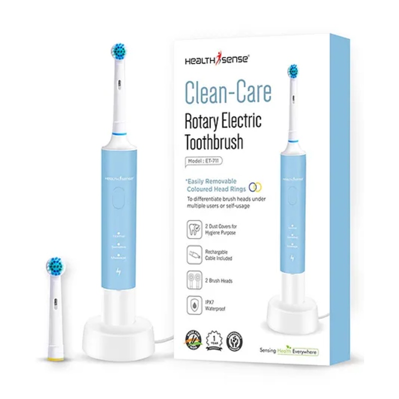 HealthSense ET711 Electric Toothbrush – Blue