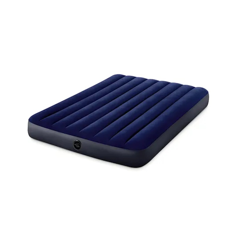 Intex 64758 Dura Beam Series Classic Downy Airbed Full Bed Inflatable Double Bed Intex Air Mattress Intex Air Bed  Multicolor