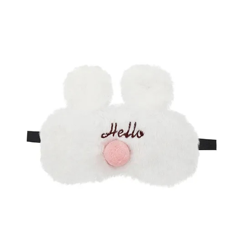 Jenna Fur Hello White Cute Sleeping Eye Mask