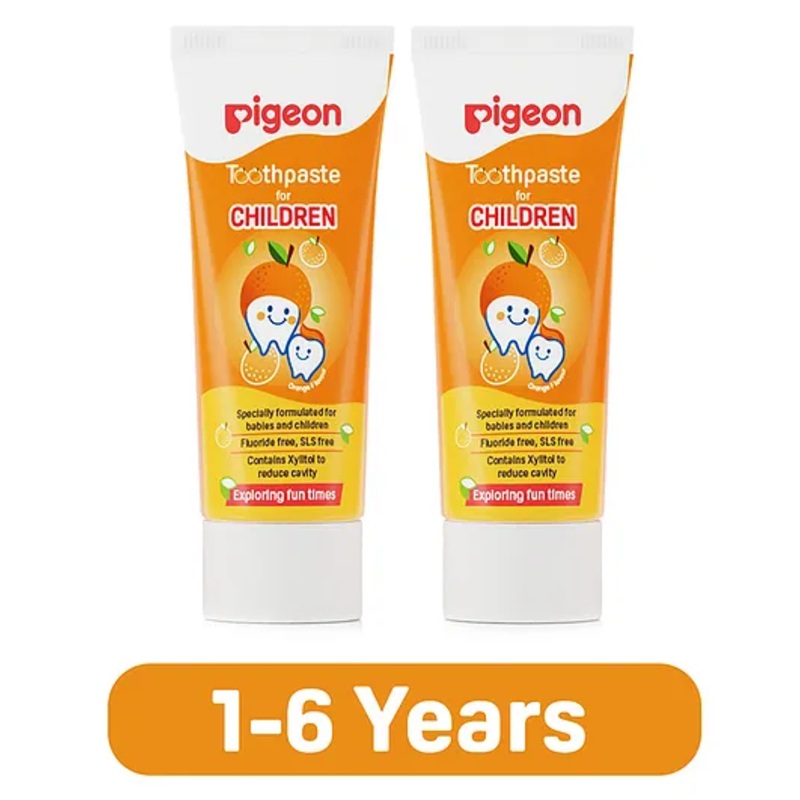 Pigeon Toothpaste Orange Flavor Pack of 2 – 45 gms