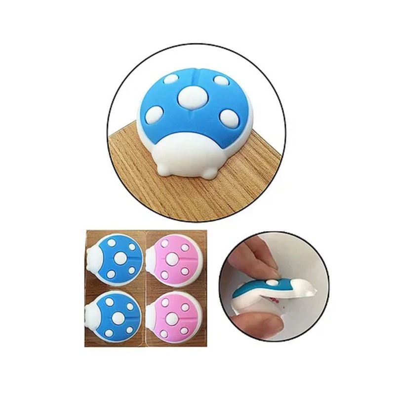 Safe-O-Kid Corner Guard Cushion Bug Shaped Pack of 4 – Pink Blue