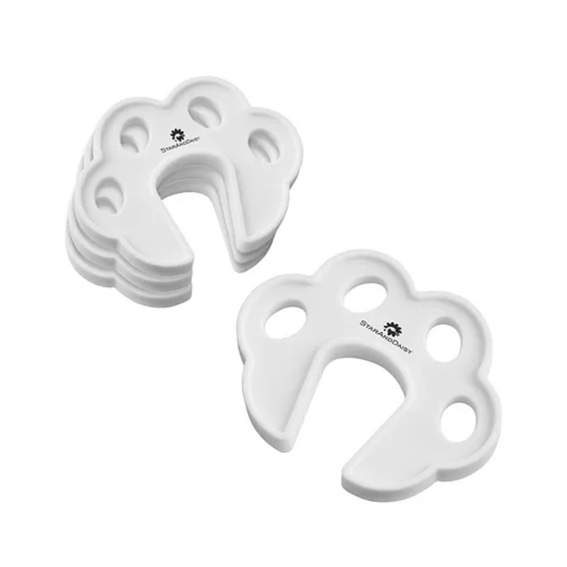 StarAndDaisy Baby Proofing Finger Pinch Door Guard for Kids Safety Pack of 4 White Door Stopper Guard for Accidental Door Lock & Slamming Door Protection for Child Babies & Pet Safety – White
