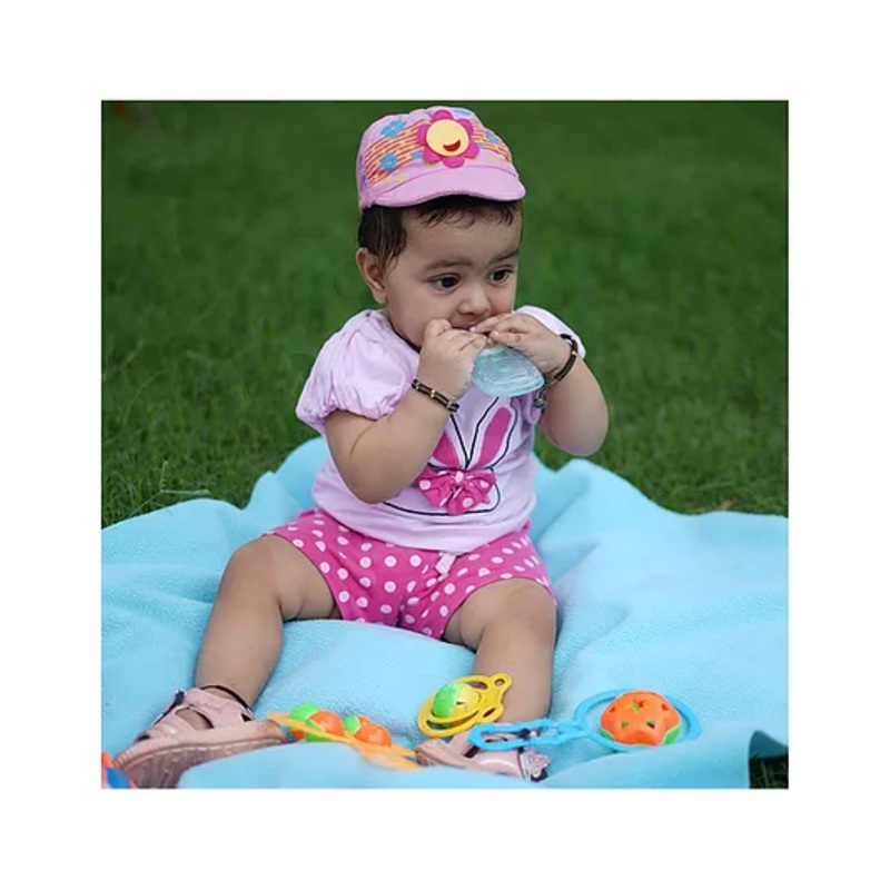 TIDY SLEEP Waterproof Baby Bed Protector Dry Sheet For New Born Babies- Baby Blue (Medium)