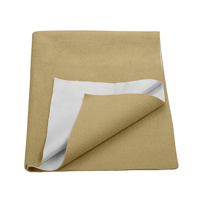 Trance Home Linen Dry Bed Protector Sheet for Kids- Beige