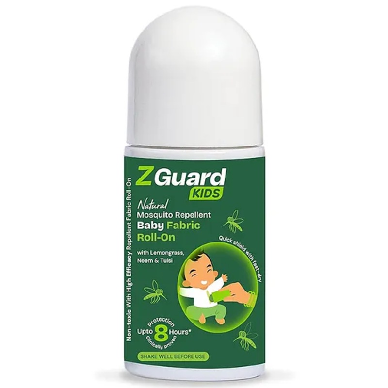 Z Guard Natural Mosquito Repellent Roll-On for Kids & Babies | 50ml | Fabric Roll-On for Fast Protection Against Mosquito Bites | Clinically Proven DEET-free | 0+ years Old Babies