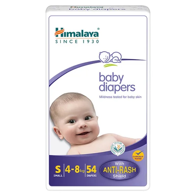 Himalaya Baby Diapers Tape With Anti Rash Shield Small – 54 Pieces