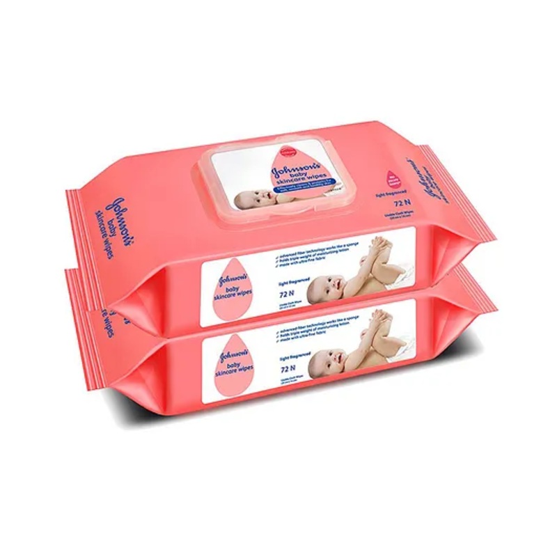 Johnson’s Baby Skincare Wipes Pack of 2  – 144 Pieces