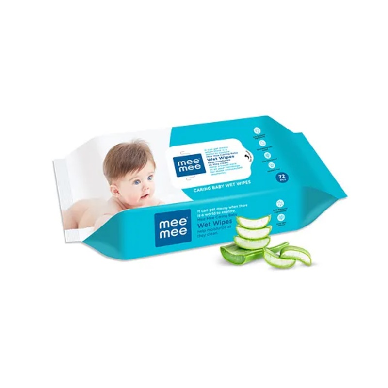 Mee Mee Caring Baby Wet Wipes – 72 Pieces