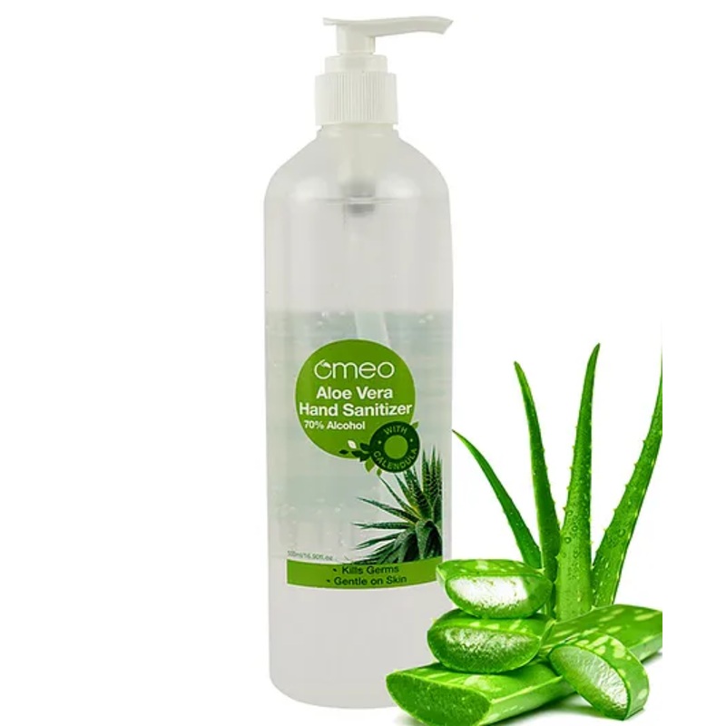 Omeo Aloe Vera Hand Sanitizer with Pump  500ml