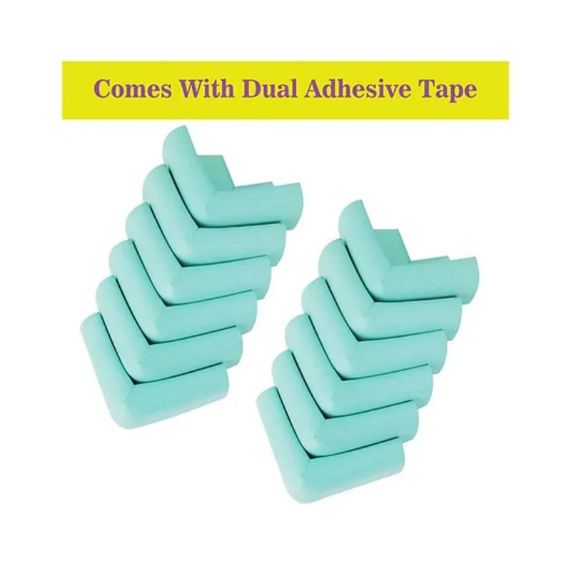 Syga L Shape Corner Edge Guard Pack of 12 – Cyan