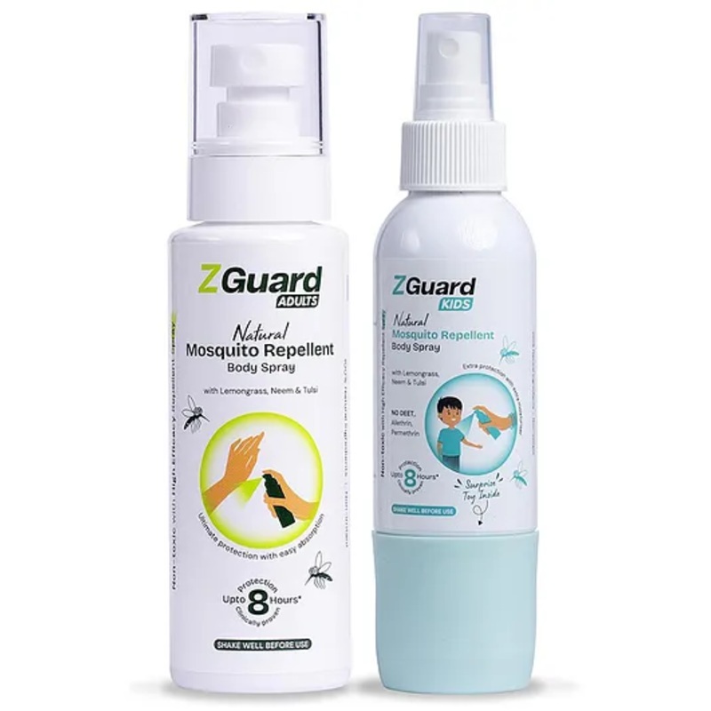 Z Guard Mosquito Repellent Spray for Adult and Kids Combo (Get Surprise Toy Gift for Boys) | – 100 ml each