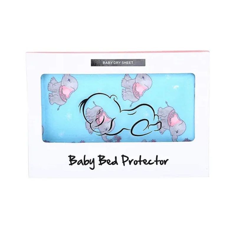 Zikku Cute Printed Dry Sheets Medium Size Elephant Print – Blue