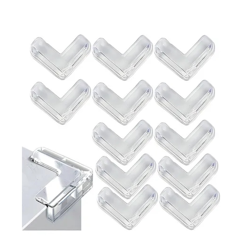Bembika T Shaped Baby Safety Corner Protector Pack of 12 – White