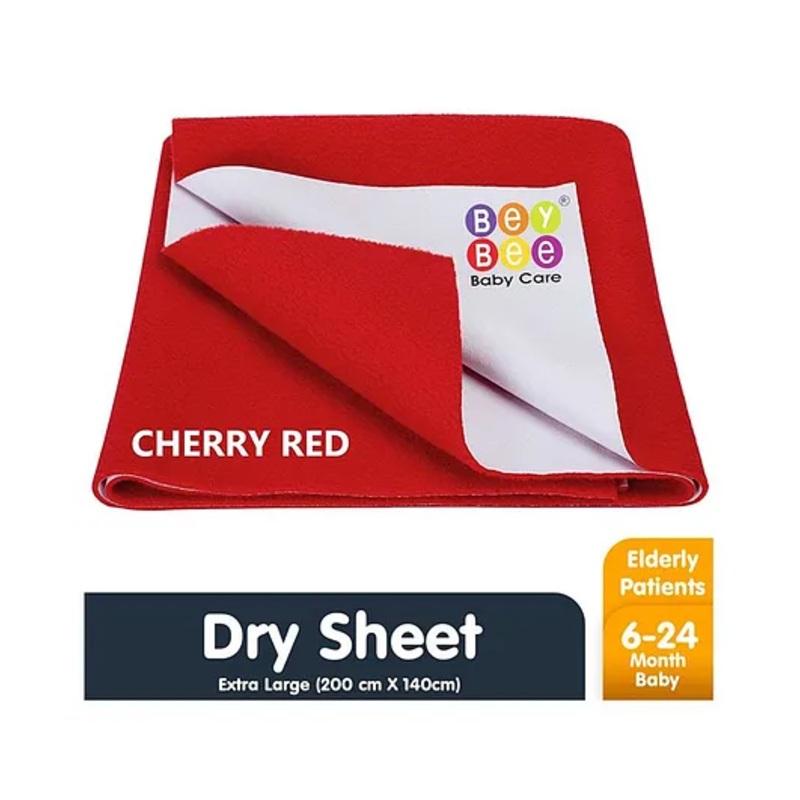 Bey Bee Waterproof Bed Protector Dry Sheet Extra Large –  Red