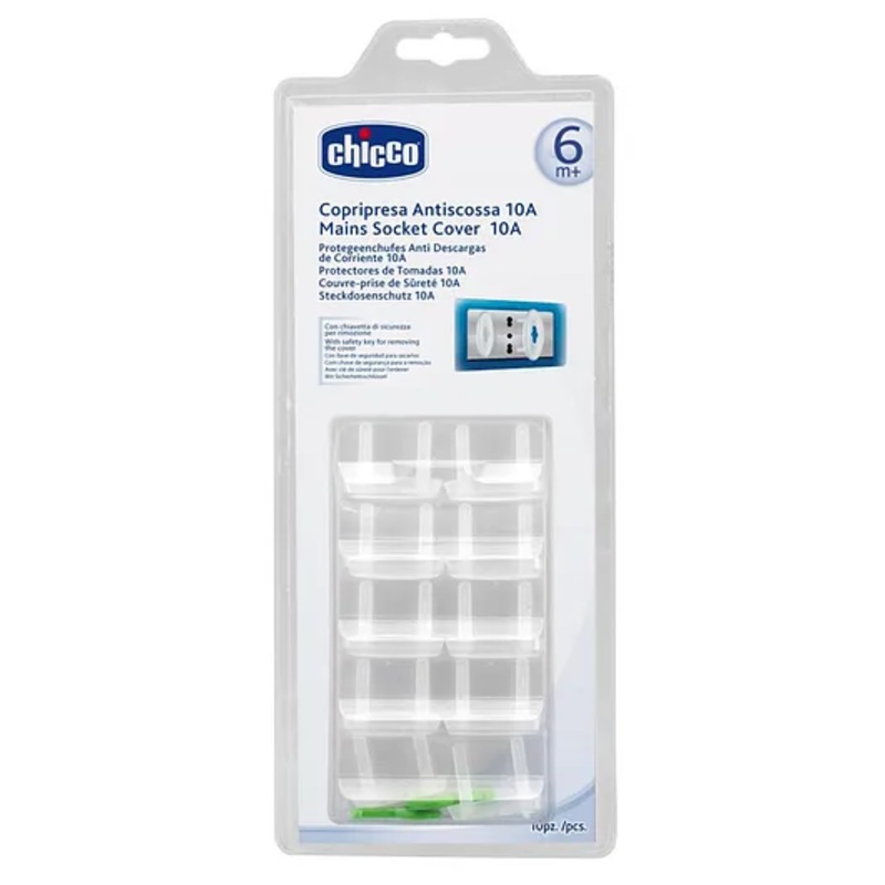 Chicco Standard Socket Covers Pack of 10 – White