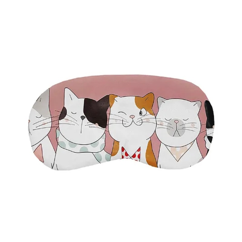 Jenna Cute 5 Kitty Pink Sleeping Eye Shade Mask Cover