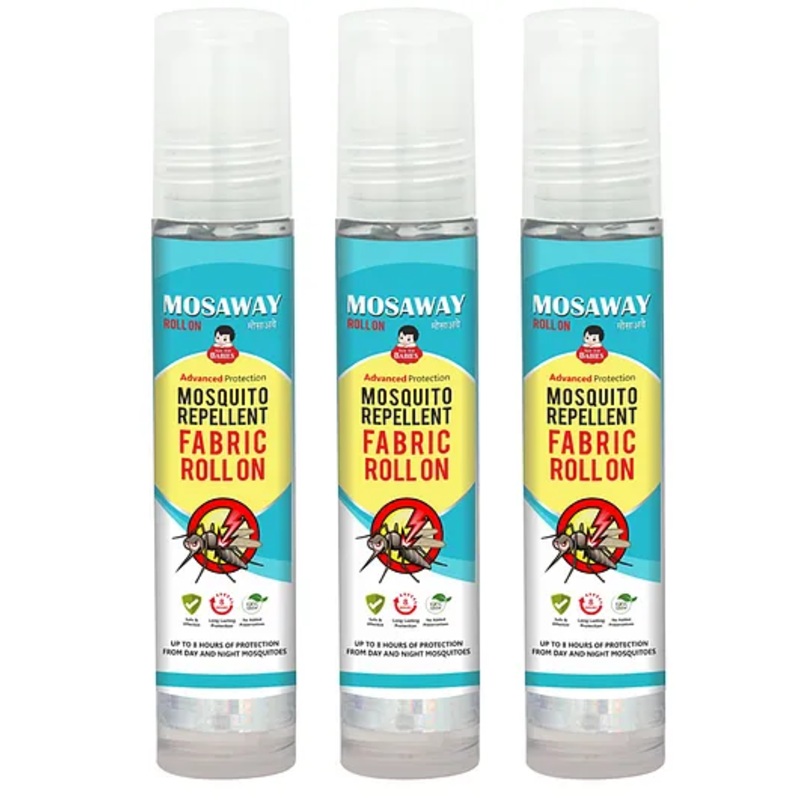 MOSAWAY Mosquito Repellent Fabric Roll On Pack of 3  (3 x 10 ml)