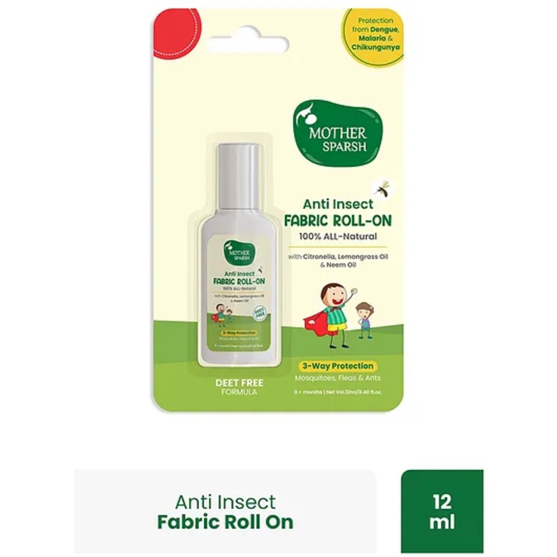 Mother Sparsh Baby Natural Mosquito Repellent Fabric Roll-on – 12 ml