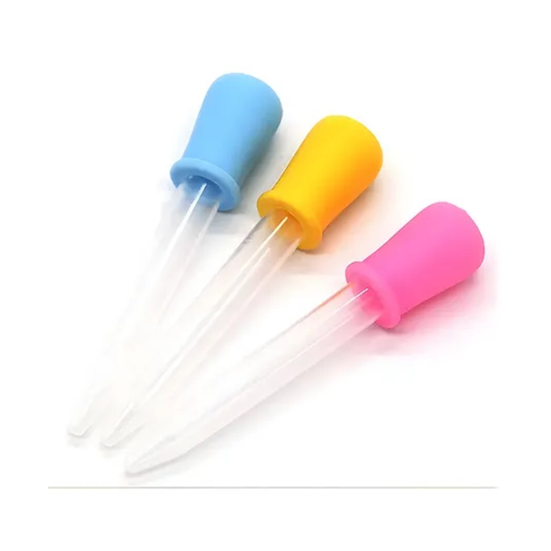 COZY VIBES Silicone and Plastic Eye Dropper Water Liquid Medicine Dropper for Kids Children – PACK OF 1 – COLOR MAY VARY