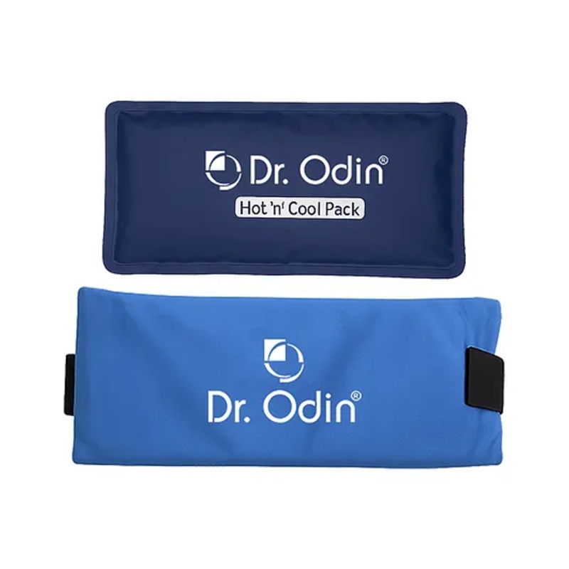 Dr. Odin Reusable Hot & Cool Gel Pack For Pain Relief, Designed For Hot & Cold Therapy,Hot & Cool Gel Pack For Knee, Shoulder, Back, Injuries – Microwave Heating Pad – Navy Blue