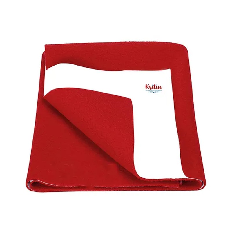 Kritiu Baby Smart Dry Bed Protector Sheet Small Red