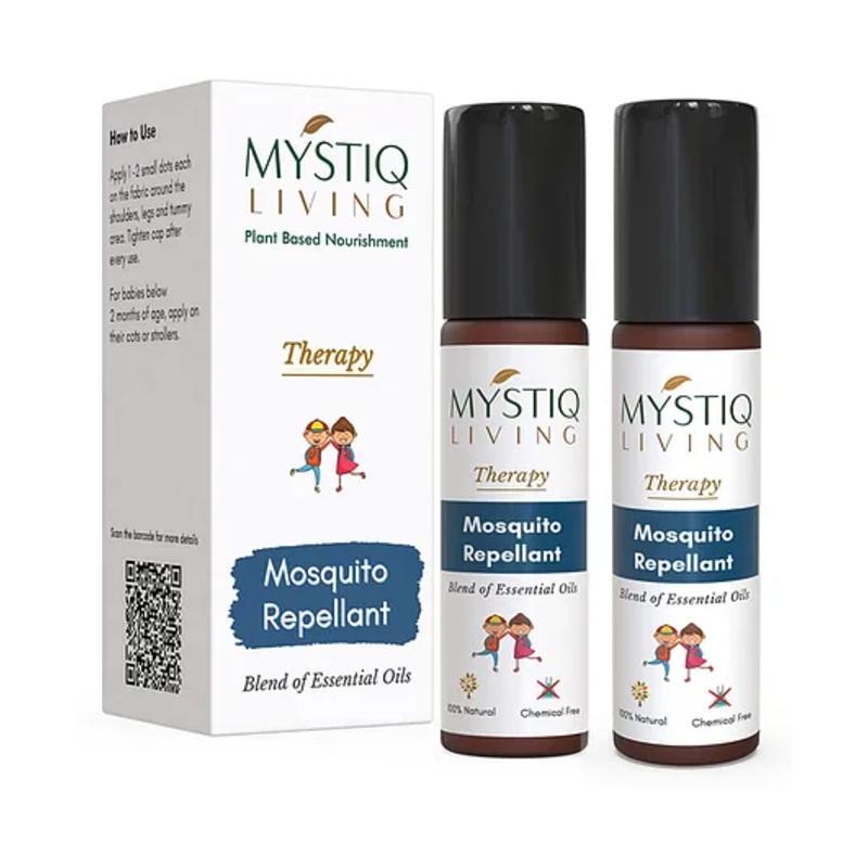 Mystiq Living Mosquito Repellents for Babies, Mosquito Repellant Roll-On, Mosquito Roll-On for Babies, Anti-Mosquito Fabric Roll-On -20ml