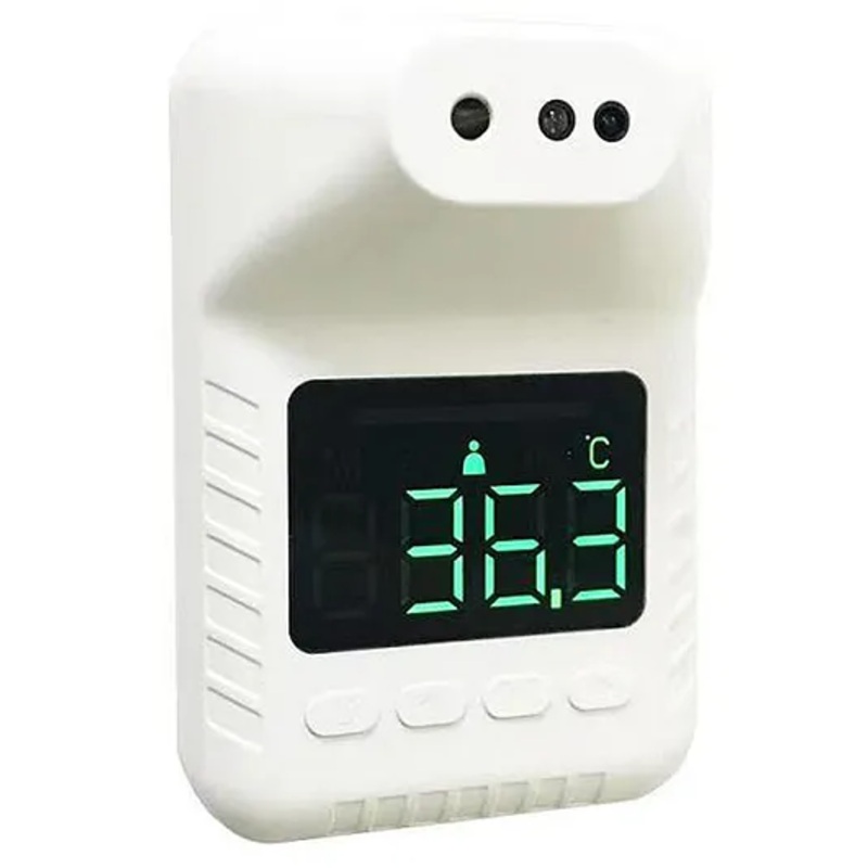 Sahyog Wellness Wall Mounted Infrared Thermometer LCD Display & Fever Alarm – White