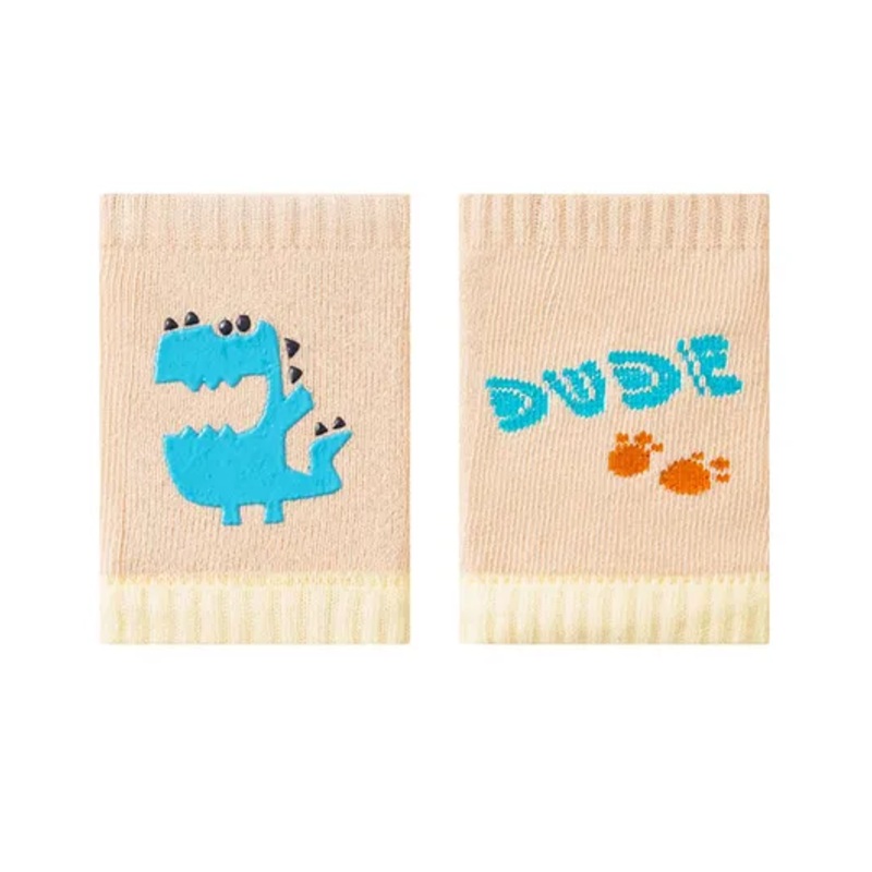 SYGA Cartoon Cotton 1 Pair Knee Pad – Khaki