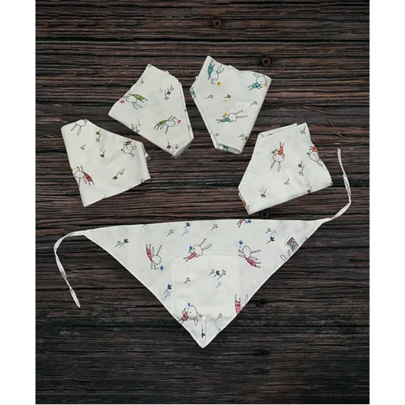 Tinycare Triangle Cloth Nappy White Small – Pack Of 5