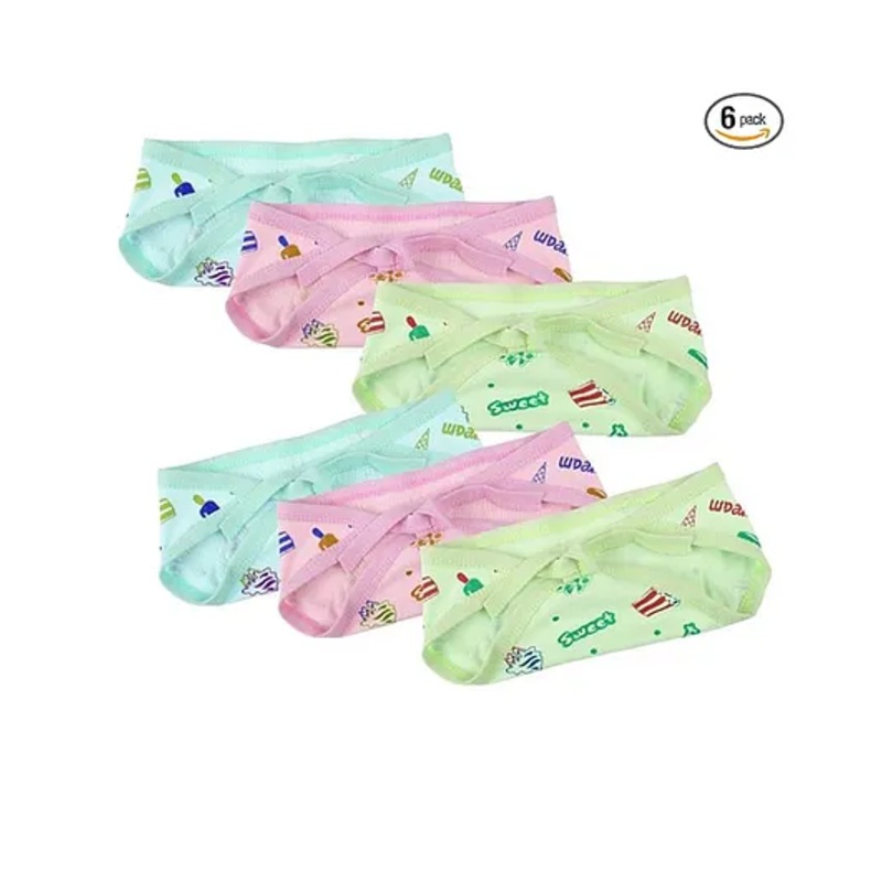 VOIDROP Kids Baby Cotton Diapers Langot Reusable & Washable Nappies Pack Of 6 – Multicolor