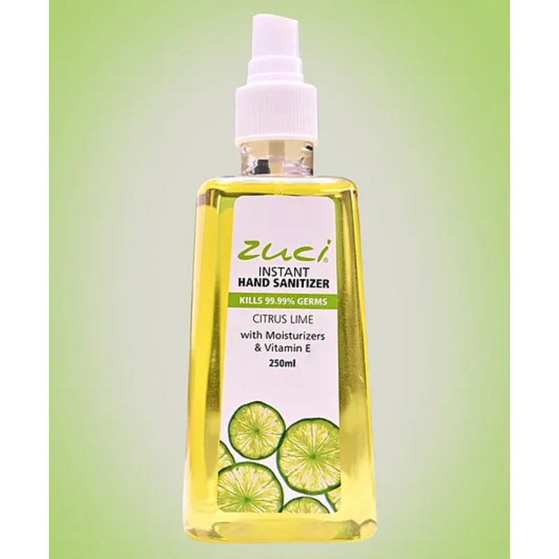 Zuci Instant liquid hand sanitizer Citrus Lime -250 ml