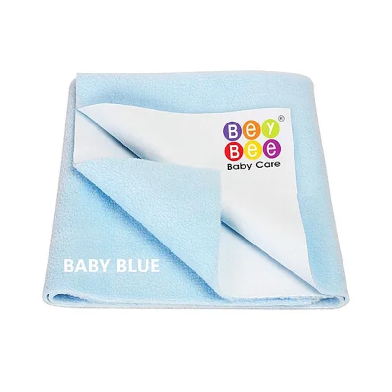 Bey Bee Waterproof Bed Protector Dry Sheet Medium – Blue