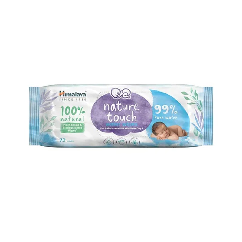 Himalaya Babycare Natural Touch Water & Coconut Oil Baby Wipes – 72 Pieces