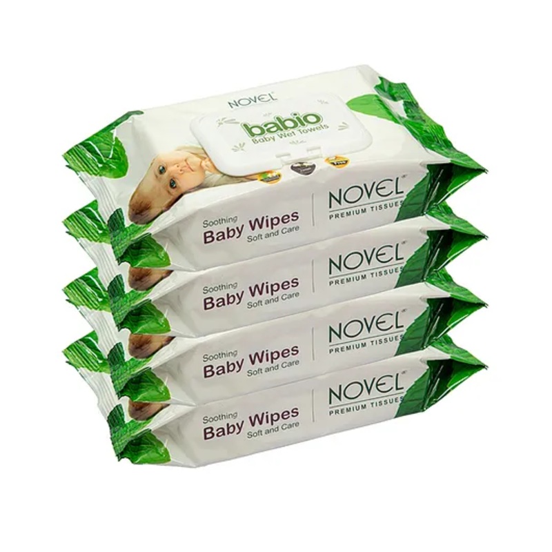 Novel Baby Wipes Pack of 4 – 80 Pieces Each