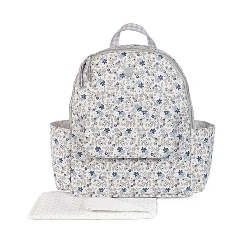 Pasito a Pasito Delia Blue Backpack Diaper Changing Bag – Grey