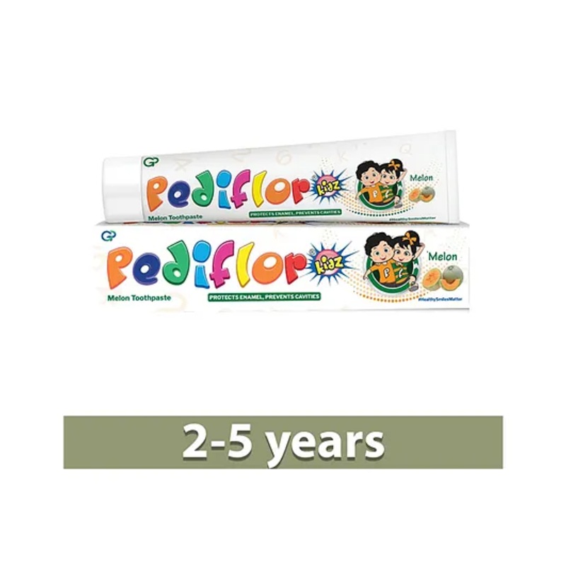 Pediflor Kidz Anticavity Fluoride Melon Flavor Toothpaste Vegan Friendly – 70g