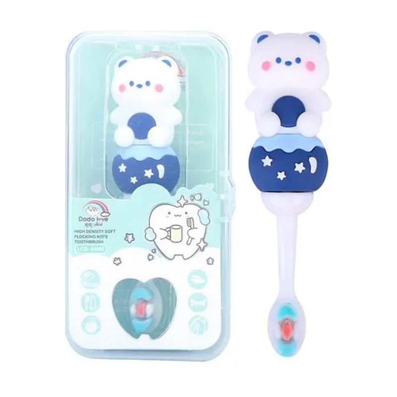 SKB Cute Bear Design Cute and Soft Tooth Brush – Blue & Pink
