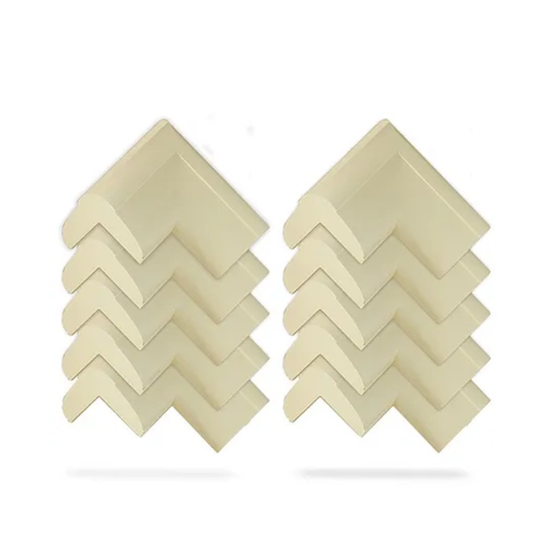 StarAndDaisy Baby Proofing Corner Guards – Pack of 10 Pre-Taped Edge Guards for Baby Safety Cushion Edge Protectors for Sharp Edges & Furniture Corners – Off White