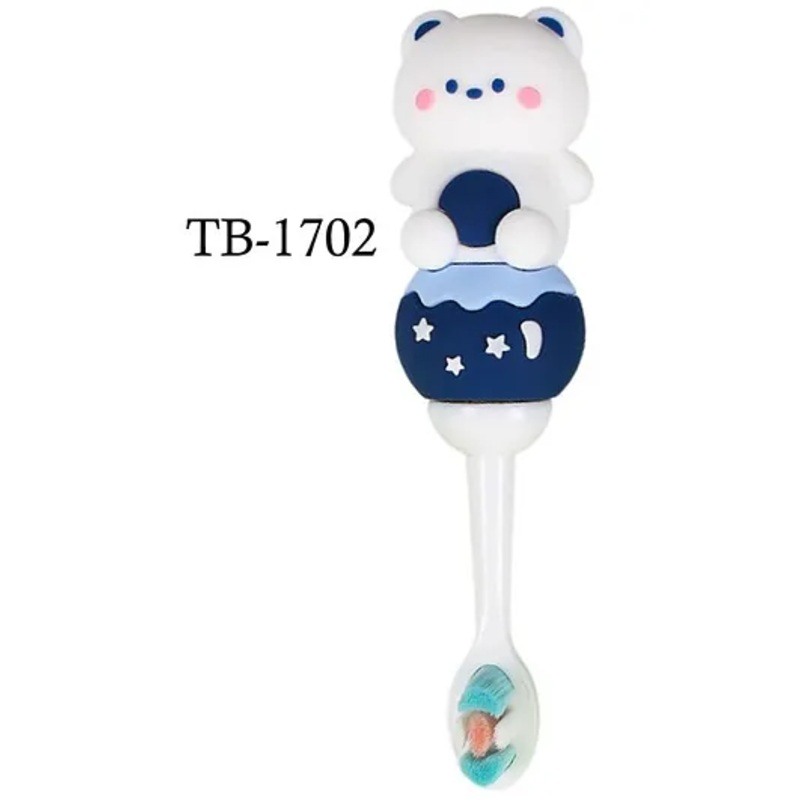 AKN TOYS Kids Toothbrush Animal Design Soft Tooth Brush, Extra Microfiber Soft Bristles Toothbrush For 3-6 Years Old Children, Manual Toothbrush For Kids, Boys & Girls (Pack of 1)