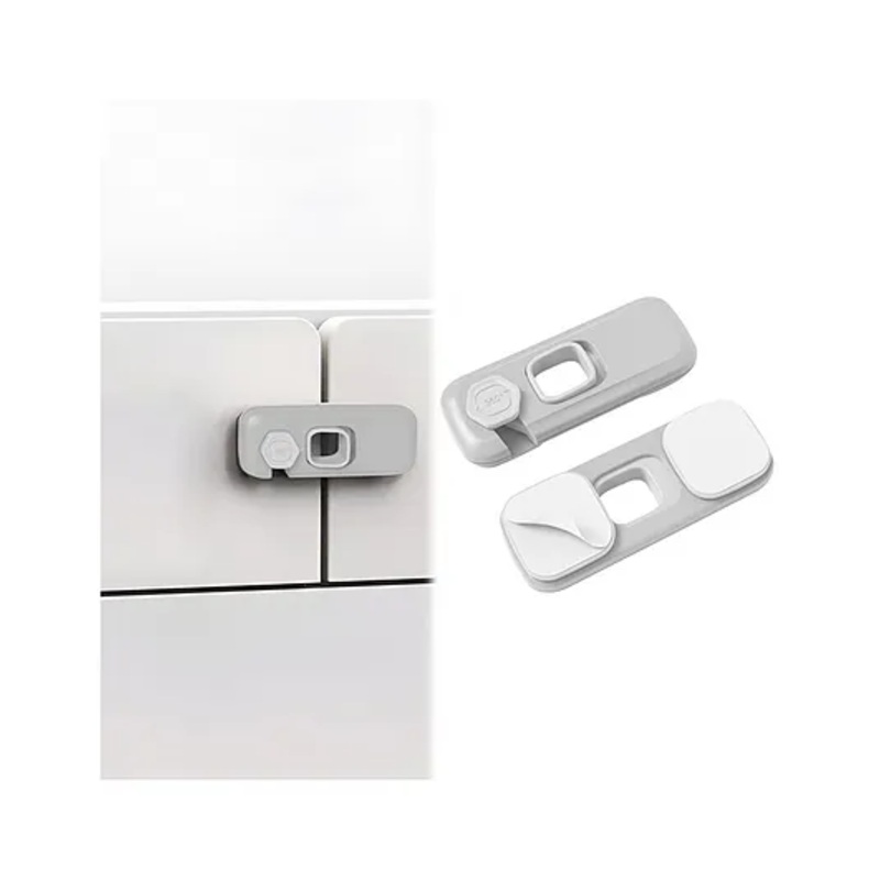 Child Safety Lock For Fridge, Drawers, Cupboard, Cabinet, Window Safety Multifunction Accessories Buckle Lock Green And White – 1 Pcs