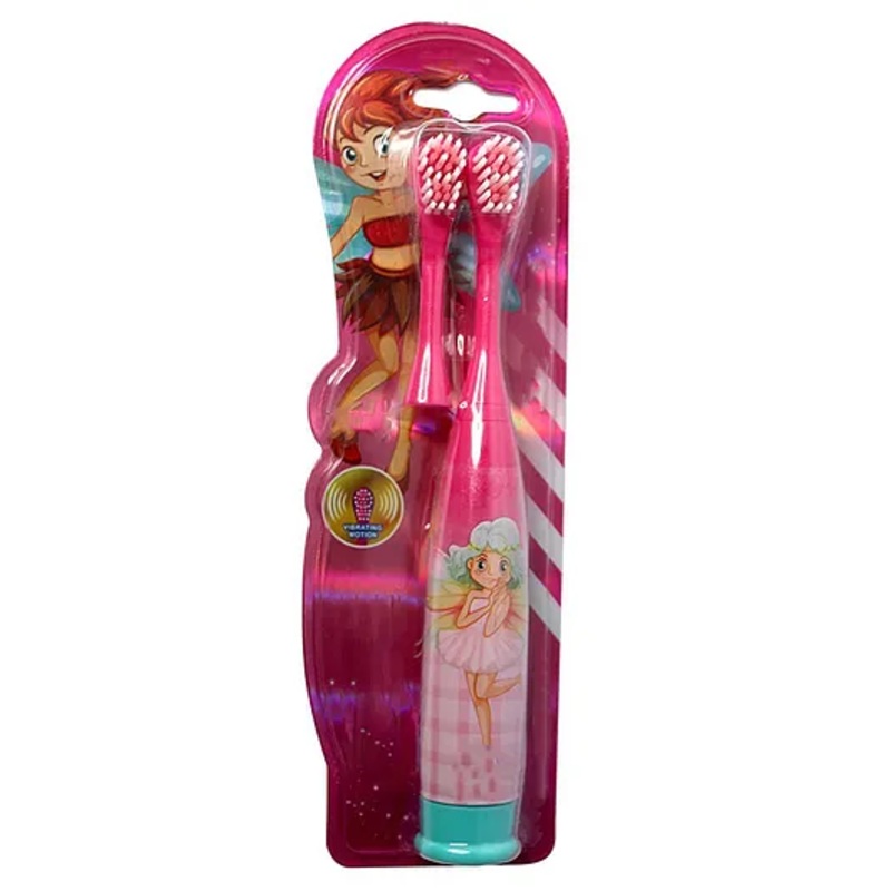 Enorme Battery Powered Electric Soft Bristles Toothbrush with Extra Brush – Pink