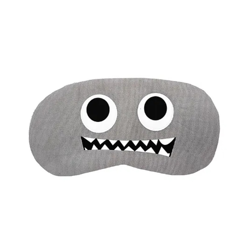 Jenna Eyes Teeth Grey Face Sleeping Eye Mask
