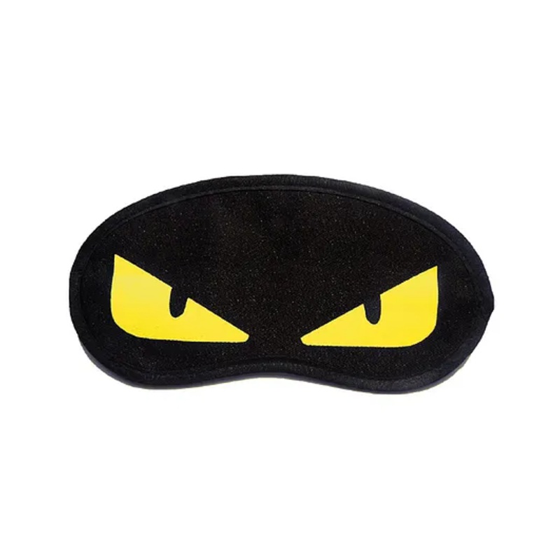 Jenna Yellow Eye Printed Sleeping Eye Mask