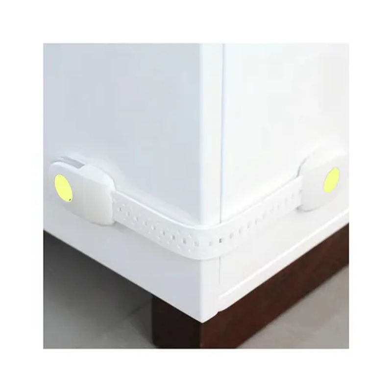 Safe-O-Kid Childproofing Safety Straps  For Cabinets, Drawers, Appliances, Versatile, Durable & Easy to Install, Green, Pack of 10