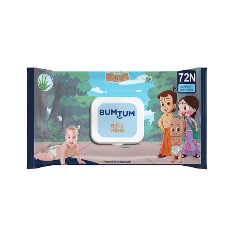 Bumtum Baby Wet Wipes With Lid – 72 Wipes
