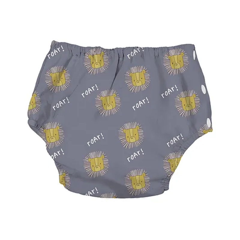 Chinmay Kids Baby Swim Diaper Waterproof Reusable Leakproof Adjustable Infant Pool Pant Boys And Girls Swim Diaper Age Group – (9 Months – 24 Months) Grey Lion